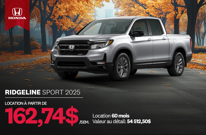 Bannière de Promotion Ridgeline Sport 2025
